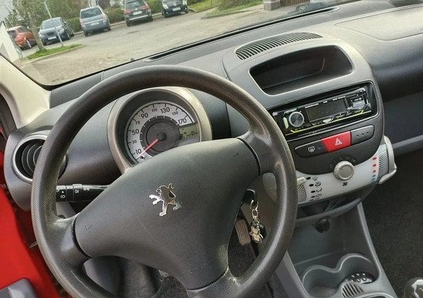 Peugeot 107 cena 8200 przebieg: 142000, rok produkcji 2009 z Kraków małe 92